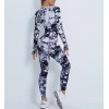 Мармуровий комплект Crop top+Leggings marble 03